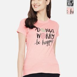 Tromko Women Pack of 3 Typography Printed Round Neck Cotton Regular Fit T-shirts-picture-8