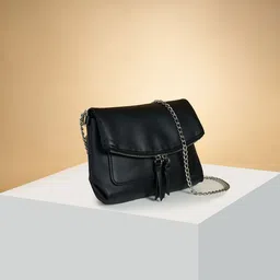 Forever Glam by Pantaloons PU Structured Sling Bag with Tasselled-image-22