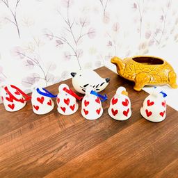 Altaica Set Of 6 Ceramic Wall Door Hangings-image-37