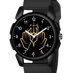 CSAMON Men Dial & Straps Round Reset Time Analogue Watch J16BLK Islamic NUM03 BLK804 image 4