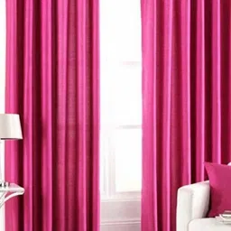 BELLA TRUE Pink 2 Pieces Long Door Curtains-image-48