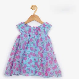Creative Kids Floral Print A-Line Dress-56