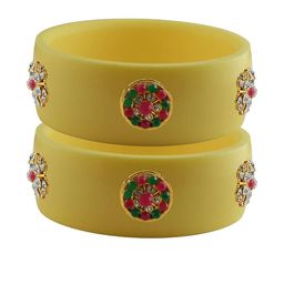 Vidhya Kangan Women Beige Bangle-image-63