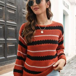 Oh Rare Women Striped Pullover-image-47