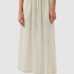 GAP Pleated Paper Bag Waist Pull-On Maxi Skirt-image-38