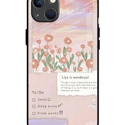 QRIOH Floral Printed iPhone 13 Back Case Mobile Accessories-image-82