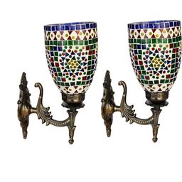 SOMIL Multi Glass Cylinder Printed Wall Lamps-image-83