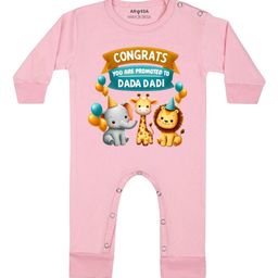 Arvesa Congrats Dada Dadi Printed Bodysuit-image-101