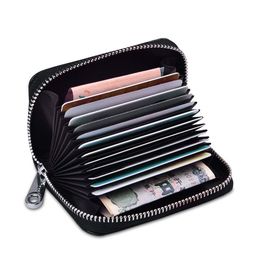 WATCHSTAR Men Zip Detail Leather Card Holder-image-49