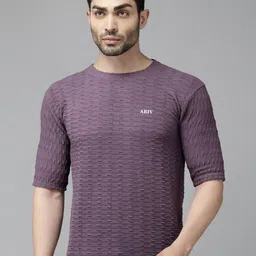 ATLANS Self Design Round Neck Regular Fit Polyester T-shirt-picture-12