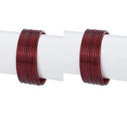 1ST TIME Set Of 24 Maroon Alloy Bangles-picture-32