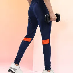 HRX by Hrithik Roshan Men Rapid Dry Training Joggers With Colorblocked Detail-picture-7