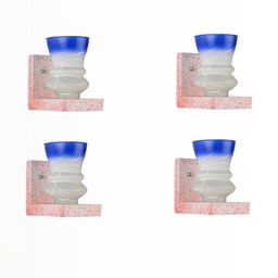 SOMIL Blue Glass Cylinder Printed Wall Lamps-image-133