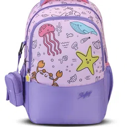 Skybags Ruby 02 Girls Purple Graphic Printed Backpack-66
