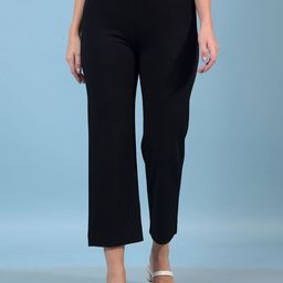 Crimsoune Club Women Straight Fit Mid-Rise Cotton Chinos Trousers-image-94