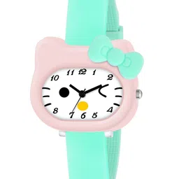 ON TIME OCTUS Girls Printed Dial & Straps Analogue Watch KD-014 TURQUOISE-image-92