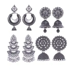 DIVASTRI Women Silver Earrings-image-83