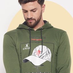 LYCOS Men Printed Hooded Sweatshirt-image-10
