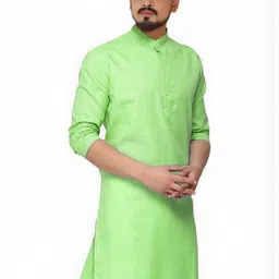 ANUJ FASHION Men Blended Straight Kurtas-picture-18