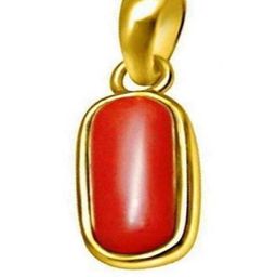VANISHREE WORLD Red Brass Pearls Gold-Plated Pendant-image-10