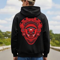MaverIQ Men Graphic Printed Hooded Neck Full Sleeve Hoodie-picture-31
