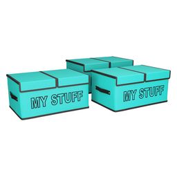 Kuber Industries Green Set of 3 Regular Multi-Utility Organisers image 2