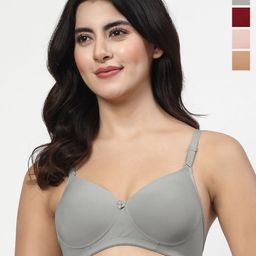 LILY Pack Of 4 Full Coverage Lightly Padded T-shirt Bra-18