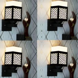 Gojeeva Brown Wood Square Wall Lamps-picture-44
