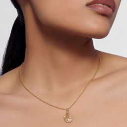 KISNA DIAMOND AND GOLD JEWELLERY Women 14KT Pendant Diamond  0.02 CT-image-75