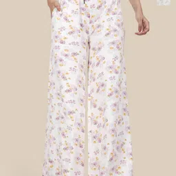 Esplendido Women Pack Of 2 Printed Mid-Rise Cotton Lounge Pants-picture-9