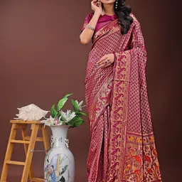 KALINI Ethnic Motifs Zari Designer Saree-image-90