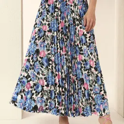 OTABU Floral Printed A-Line Maxi Skirt-picture-20