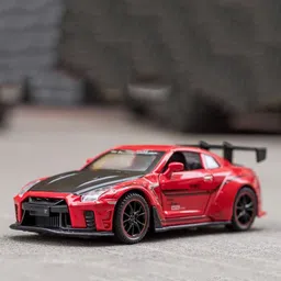 DARVICE Kids 1:32 Diecast Metal Supra R35 Model Pullback Toy Car With Lights & Sounds-32