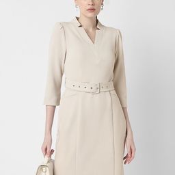 Van Heusen Woman V-Neck Fit and Flare Formal Dress-picture-19