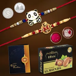 Designer Traditional Rakhi Combo Festival of RakshaBandhan | K2_259+260_CA32_22 Fiber Gift Box-image-48