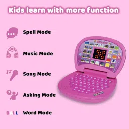 toyporium Battery Operated Educational Learning Laptop Toy with LED Display and Music 24 image 3