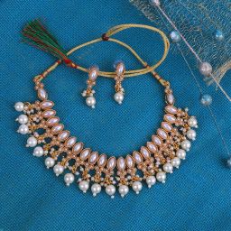 Dori, Zinc, Alloy Gold-plated Gold, White Jewel Set-image-22