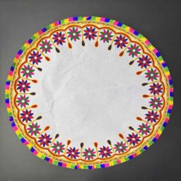 Homydine Cotton Bride's and New Born Baby Welcome Embroidered Kutchi Working Modern ["Multicolor"] Handkerchief-image-84