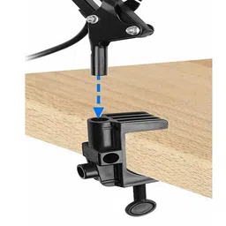 Mufasa Black & White Solid Flexible Spring With On/Off Switch Table Lamp image 4