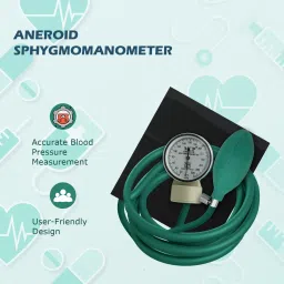 Dr care Aneroid Sphygmomanometer BP Monitor Upper Arm Cuff Manual Display Monitor Precision Aneroid Blood Pressure Monitor with and Adjustable Cuff Bp Monitor image 3
