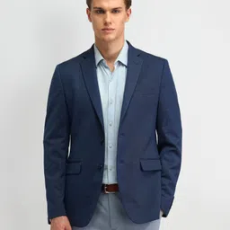 arrow Men Solid Single Breasted Casual Blazer-picture-5