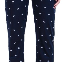 Women Printed Black, White Track Pants-image-6