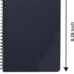 innaxa A5 Black Cover Square Grid Notebook,A5 Journal, 100 GSM Paper A5 Notebook Square Grid 120 Pages image 3