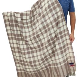 KAVIM Wool Checkered Men Shawl-image-13