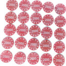 2000 Rs Plastic Currency Token Coins Counters Chips Poker Playing Denomination-image-80