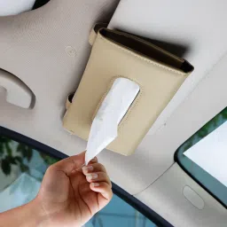 Car Tissue Holder, Sun Visor Napkin Holder, Car Visor Tissue Holder - Pack of 1 Vehicle Tissue Dispenser-image-9