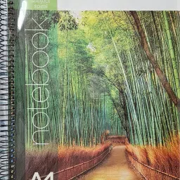 Nature Series | 6 Subject Spiral | Bamboo grove cover | A4 Notebook | UNRULED | 300 Pages-image-40