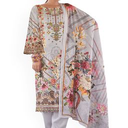 DRAVINAM Trends Embroidered Pure Cotton Unstitched Dress Material-image-23