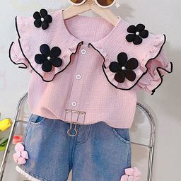LULU & SKY Girls Top with Shorts-image-99