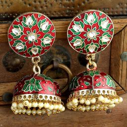 Anouk Gold-Plated Dome Shaped Jhumkas-11